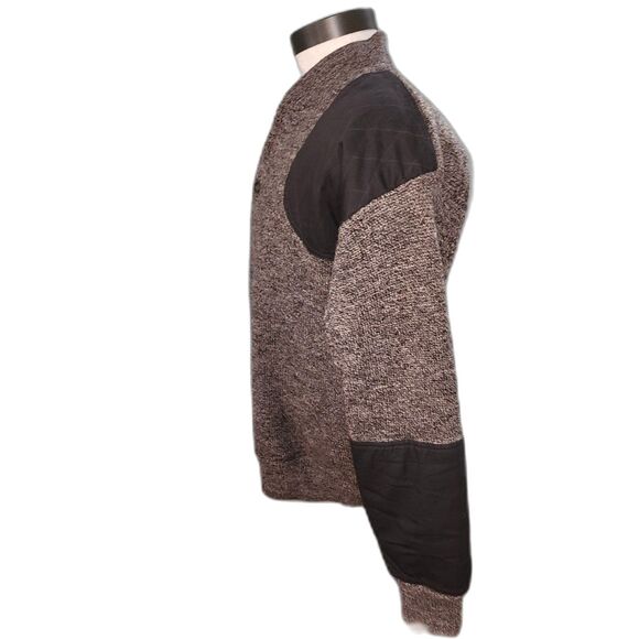 Cabela's Heavyweight Windshear Wool Brown Henley Sweater Size M - Picture 3 of 9